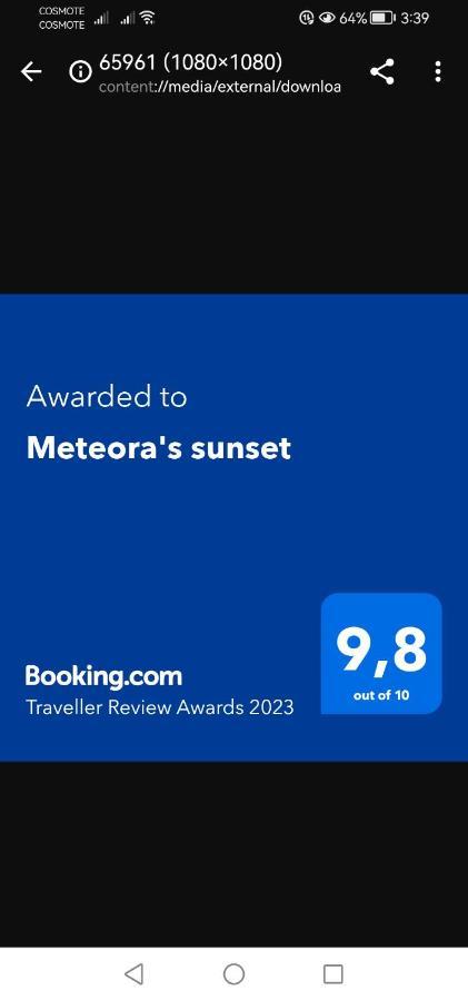 Apartament Meteora'S Sunset Kalambaka Zewnętrze zdjęcie